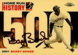 Signed 2006 Topps Chrome Gold Refractor HR History Card – HR 500