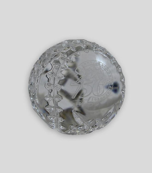 Bonds 756 HR Waterford Crystal Baseball