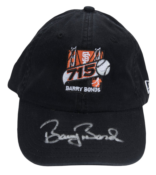 Barry Bonds Signed 715 Home Run Logo Hat