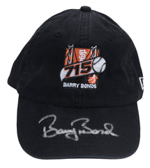 Barry Bonds Signed 715 Home Run Logo Hat | Barry Bonds