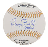 Barry Bonds Signed And Inscribed Rawlings Gold Glove Baseball